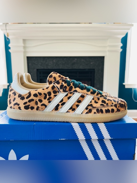 adidas Shoes - Sz 6 adidas Samba OG Leopard Magic Beige KI6674 Women's Sneakers New